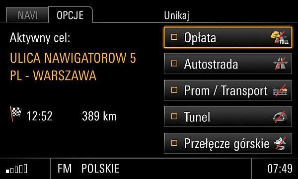 Porsche PCM 3.1 Tłumaczenie nawigacji - Polskie menu